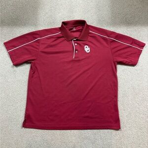 PGA Tour OU University of Oklahoma Maroon Polo Shirt